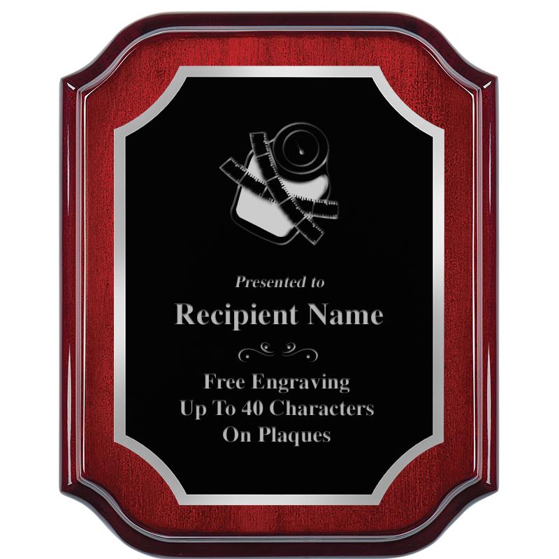 8X10 MAHOGANY LIFETIME SLV PLQ