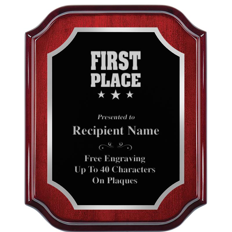 8X10 MAHOGANY LIFETIME SLV PLQ