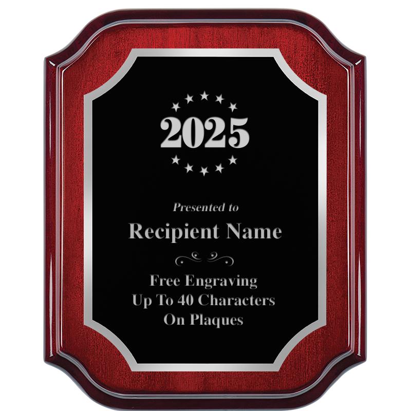 8X10 MAHOGANY LIFETIME SLV PLQ