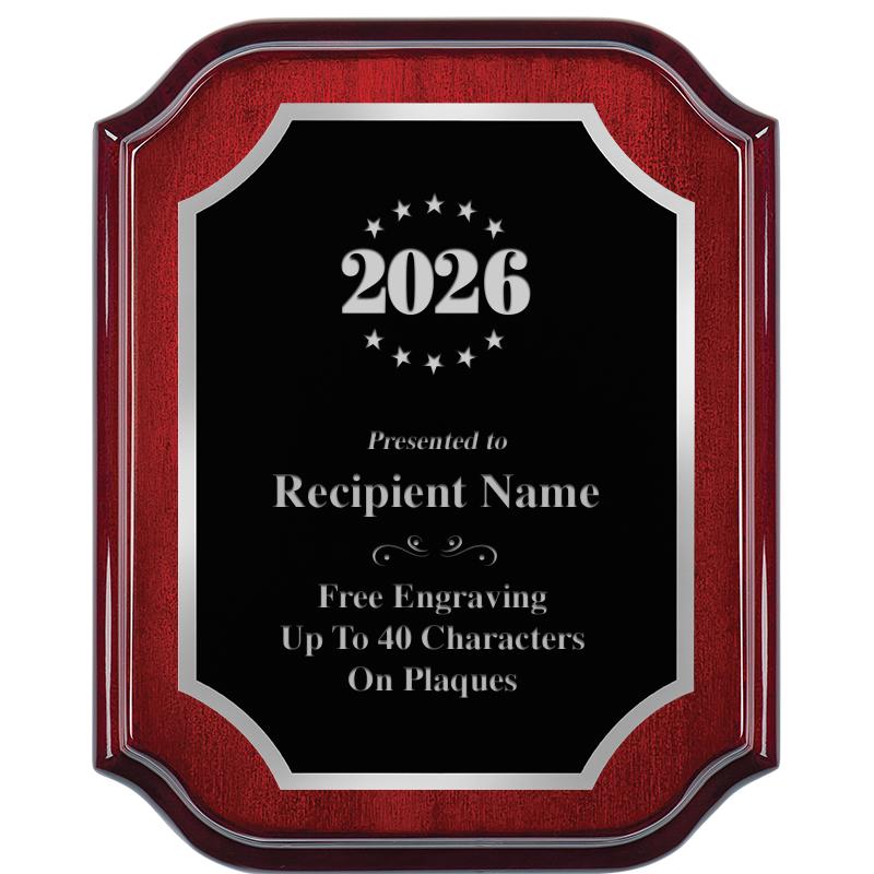 8X10 MAHOGANY LIFETIME SLV PLQ