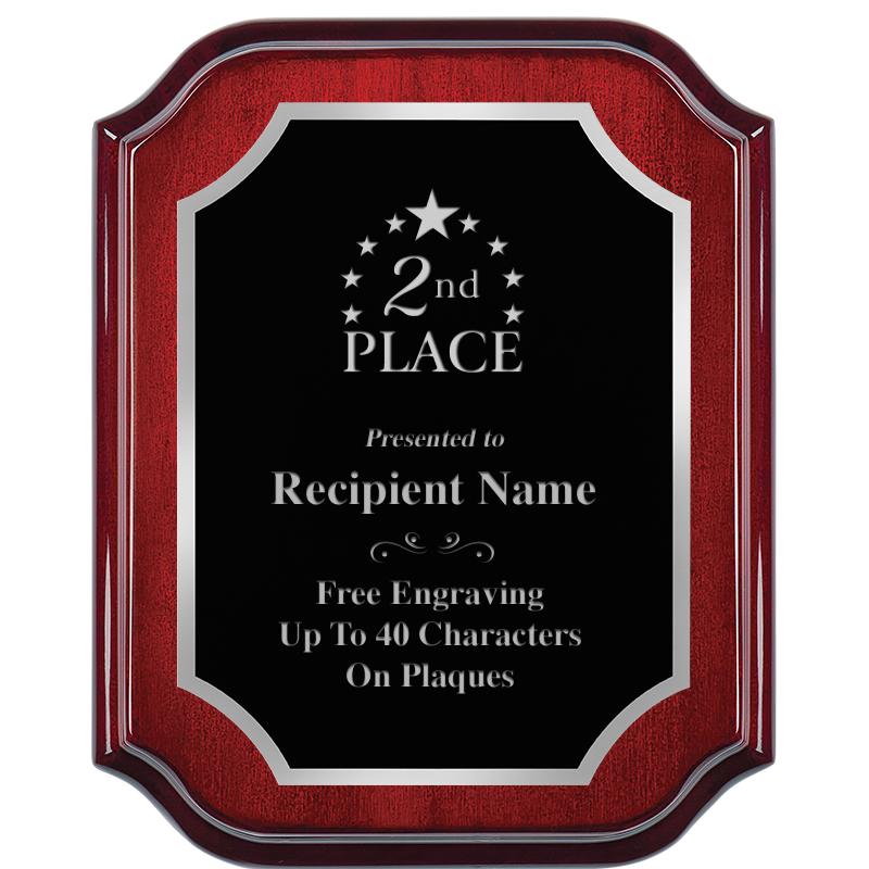 8X10 MAHOGANY LIFETIME SLV PLQ