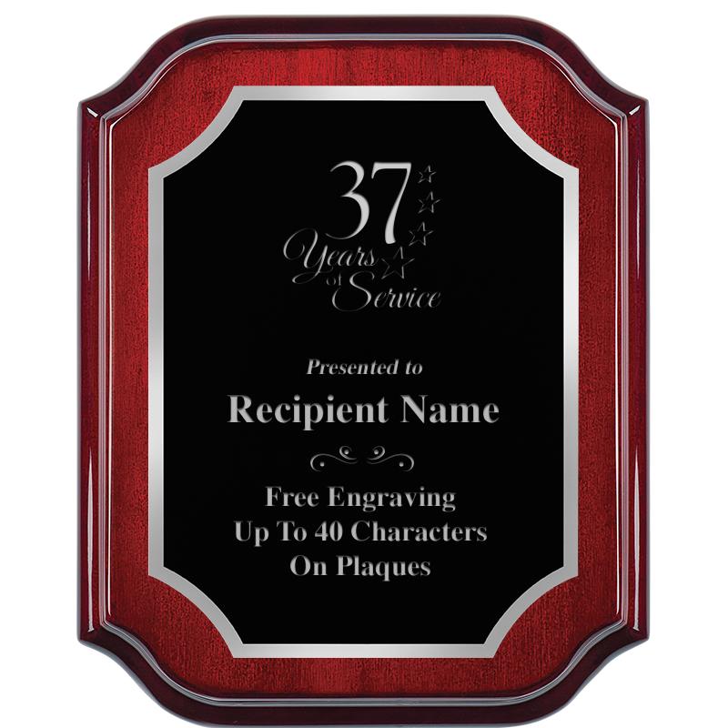 8X10 MAHOGANY LIFETIME SLV PLQ