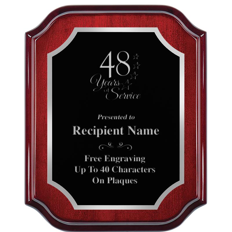 8X10 MAHOGANY LIFETIME SLV PLQ