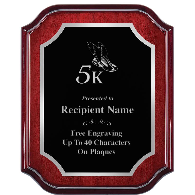 8X10 MAHOGANY LIFETIME SLV PLQ