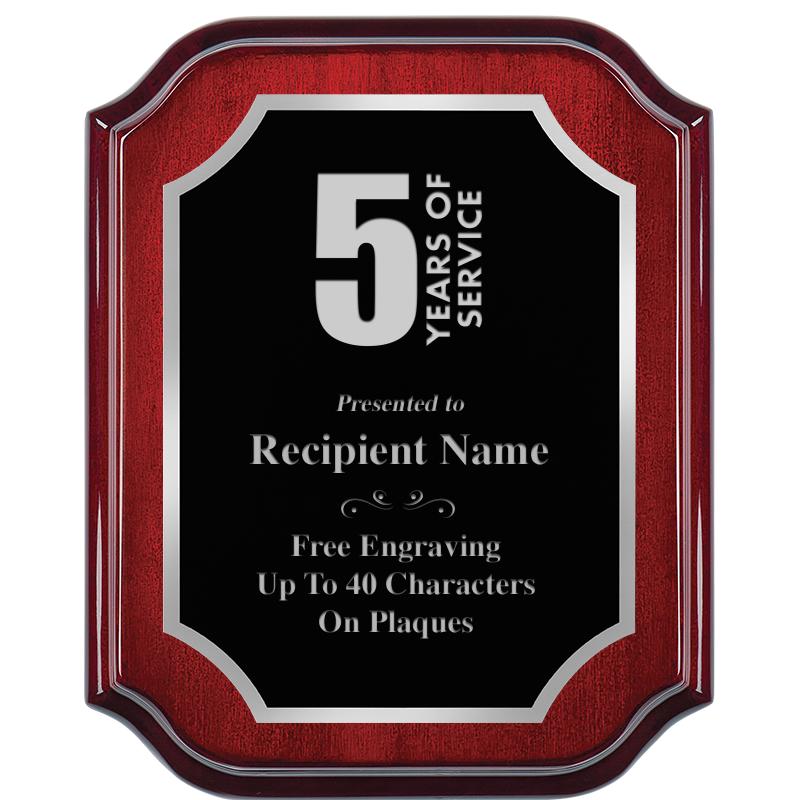 8X10 MAHOGANY LIFETIME SLV PLQ