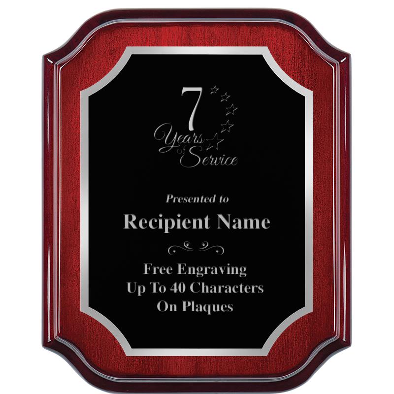 8X10 MAHOGANY LIFETIME SLV PLQ