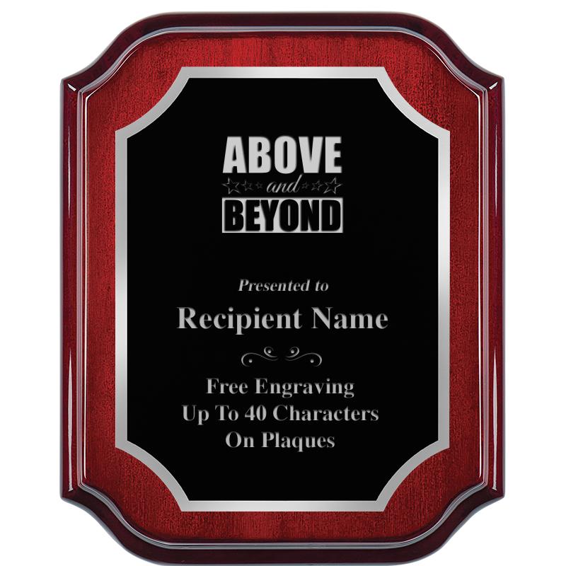 8X10 MAHOGANY LIFETIME SLV PLQ