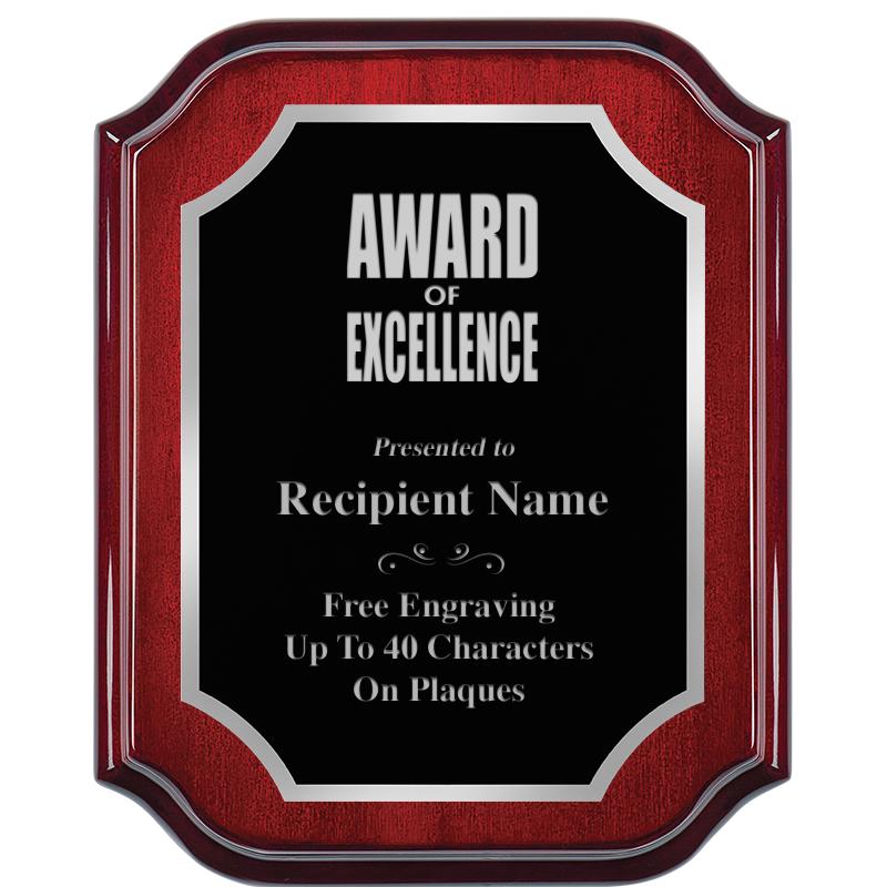 8X10 MAHOGANY LIFETIME SLV PLQ