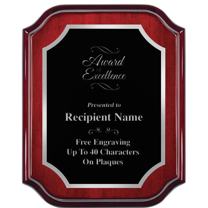 8X10 MAHOGANY LIFETIME SLV PLQ