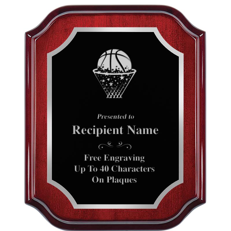 8X10 MAHOGANY LIFETIME SLV PLQ