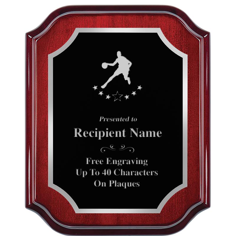 8X10 MAHOGANY LIFETIME SLV PLQ