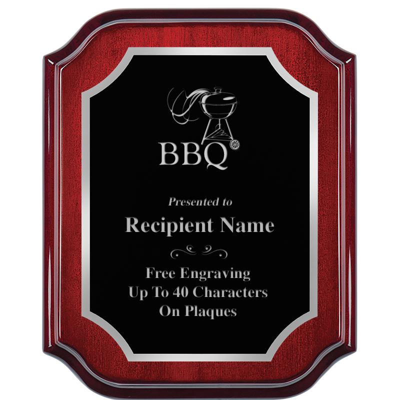 8X10 MAHOGANY LIFETIME SLV PLQ