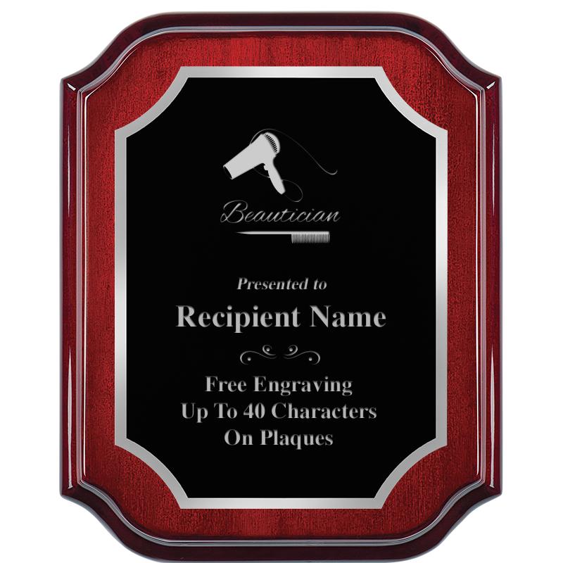 8X10 MAHOGANY LIFETIME SLV PLQ