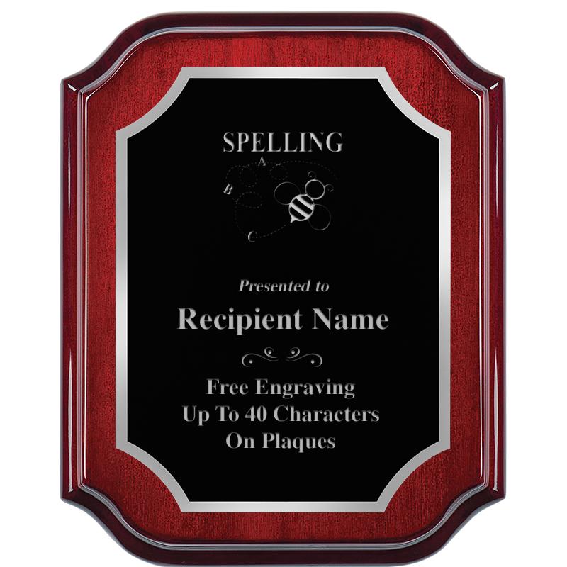 8X10 MAHOGANY LIFETIME SLV PLQ