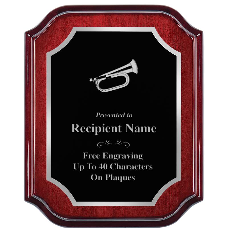 8X10 MAHOGANY LIFETIME SLV PLQ