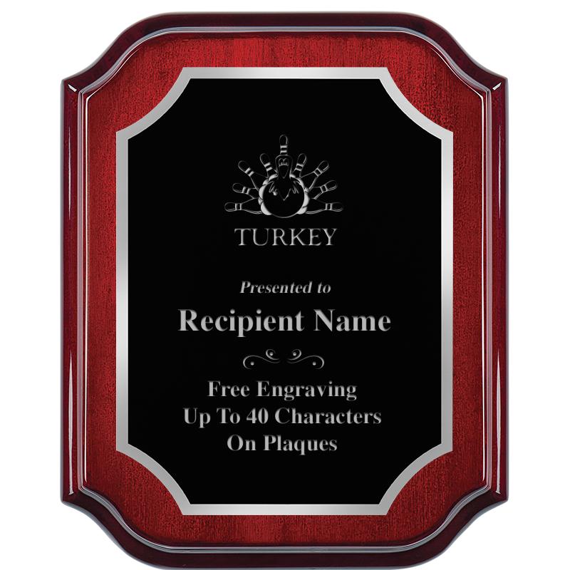 8X10 MAHOGANY LIFETIME SLV PLQ