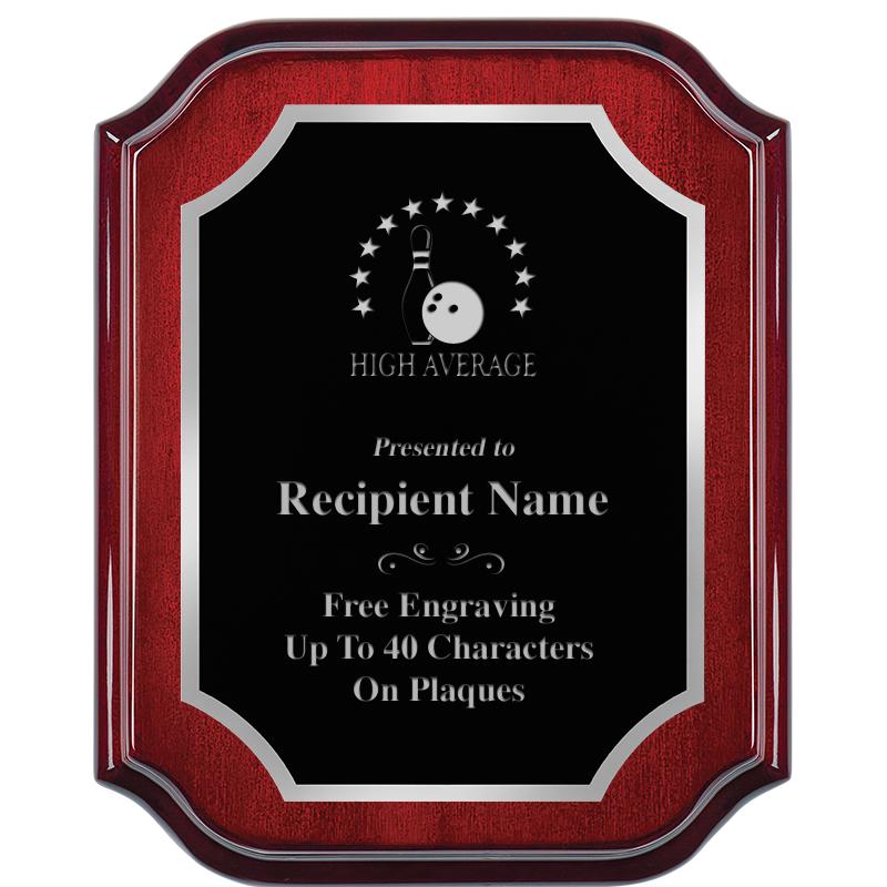 8X10 MAHOGANY LIFETIME SLV PLQ