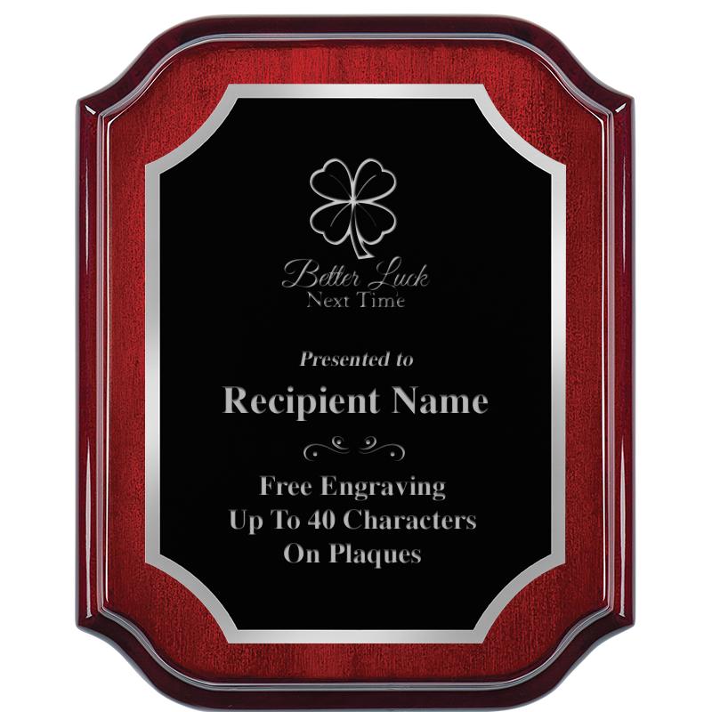 8X10 MAHOGANY LIFETIME SLV PLQ