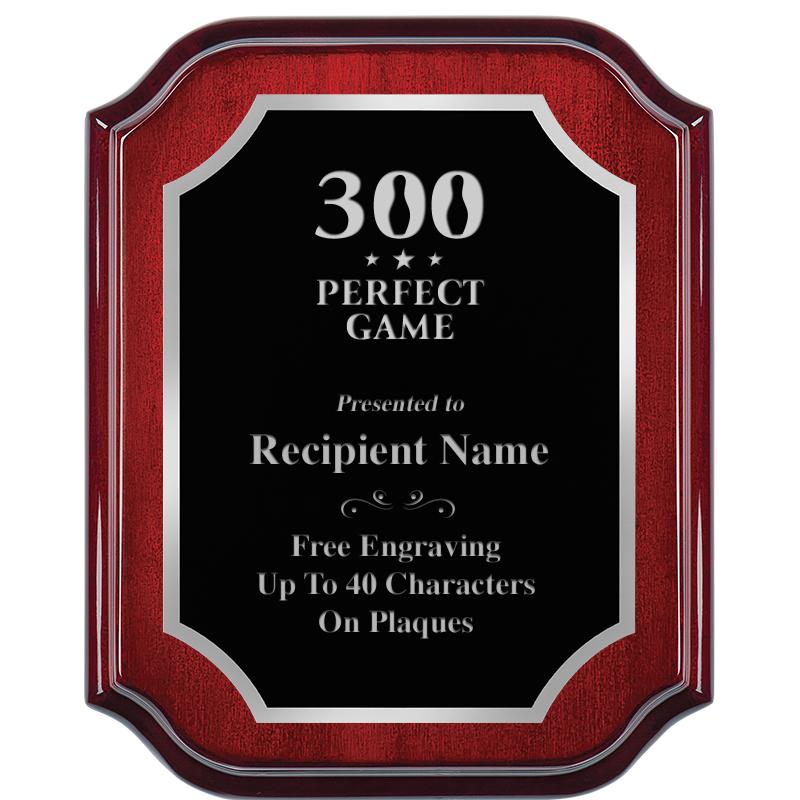 8X10 MAHOGANY LIFETIME SLV PLQ