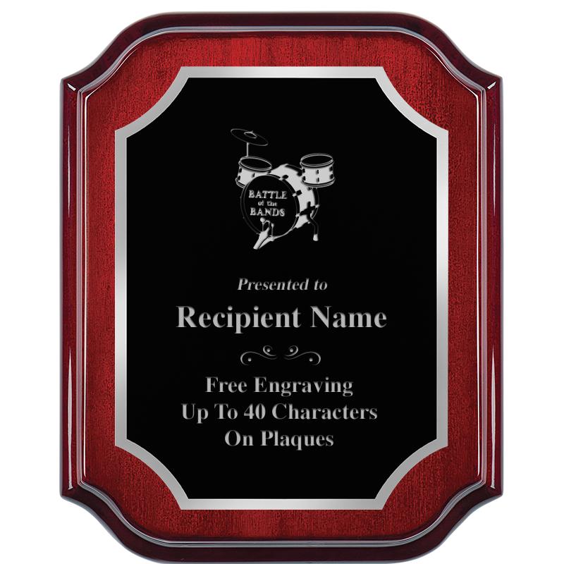 8X10 MAHOGANY LIFETIME SLV PLQ