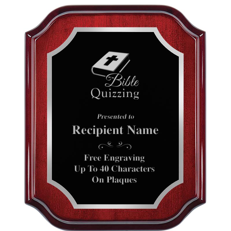 8X10 MAHOGANY LIFETIME SLV PLQ