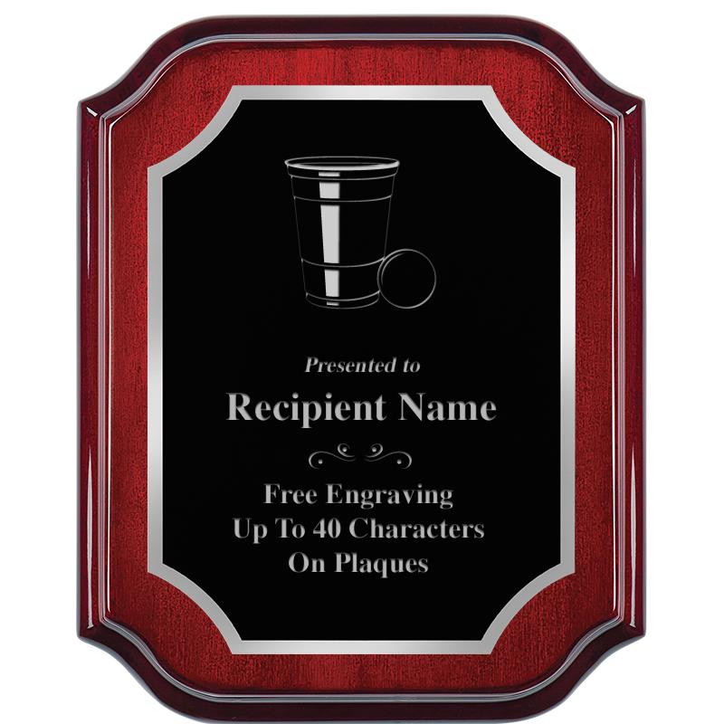 8X10 MAHOGANY LIFETIME SLV PLQ