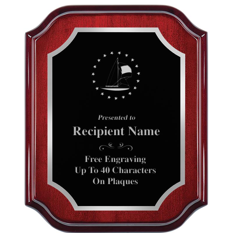 8X10 MAHOGANY LIFETIME SLV PLQ