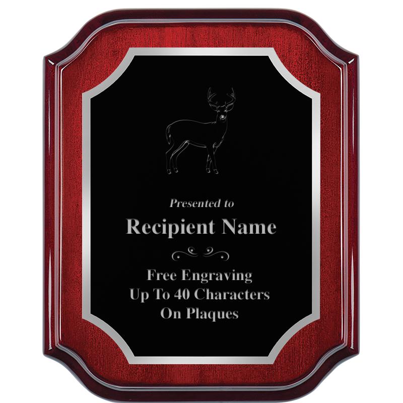 8X10 MAHOGANY LIFETIME SLV PLQ