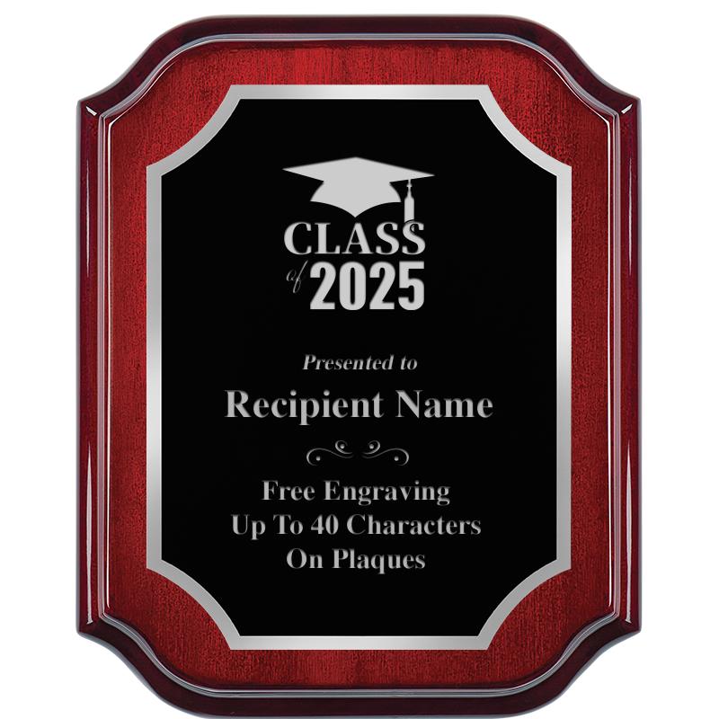 8X10 MAHOGANY LIFETIME SLV PLQ