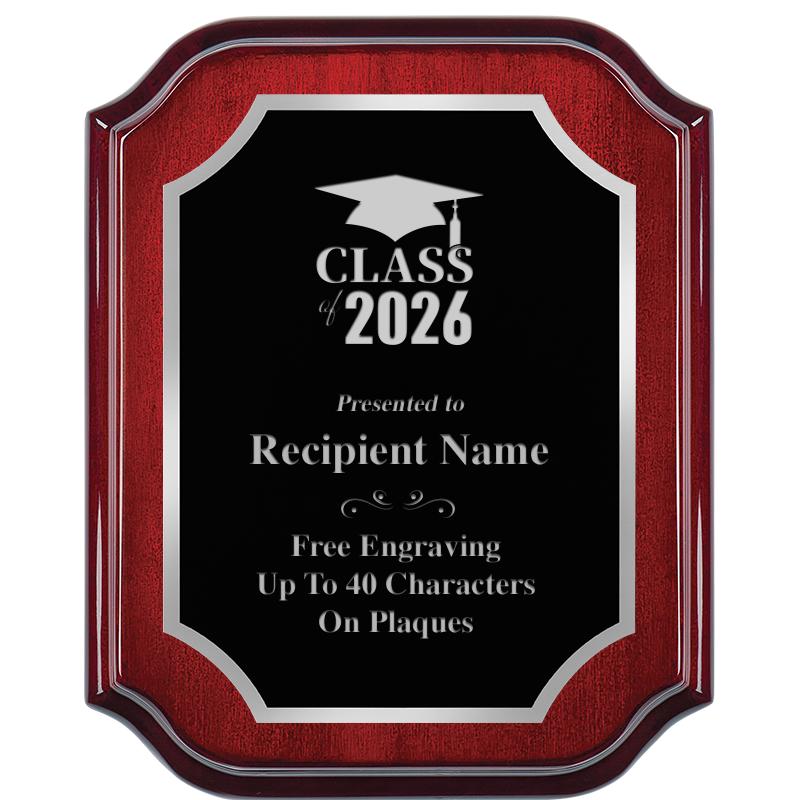 8X10 MAHOGANY LIFETIME SLV PLQ