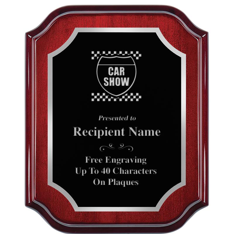 8X10 MAHOGANY LIFETIME SLV PLQ