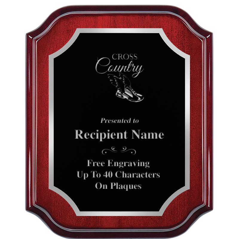 8X10 MAHOGANY LIFETIME SLV PLQ