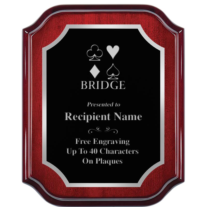 8X10 MAHOGANY LIFETIME SLV PLQ