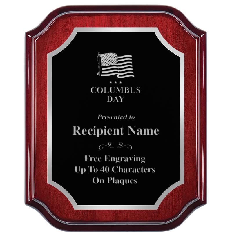 8X10 MAHOGANY LIFETIME SLV PLQ