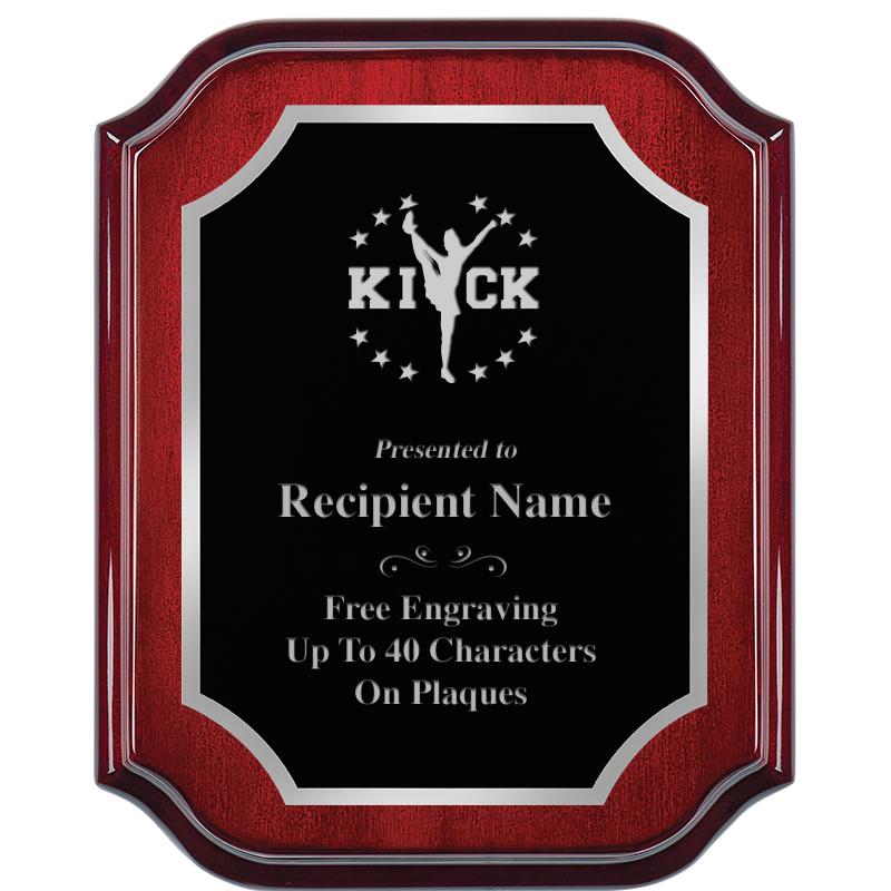 8X10 MAHOGANY LIFETIME SLV PLQ