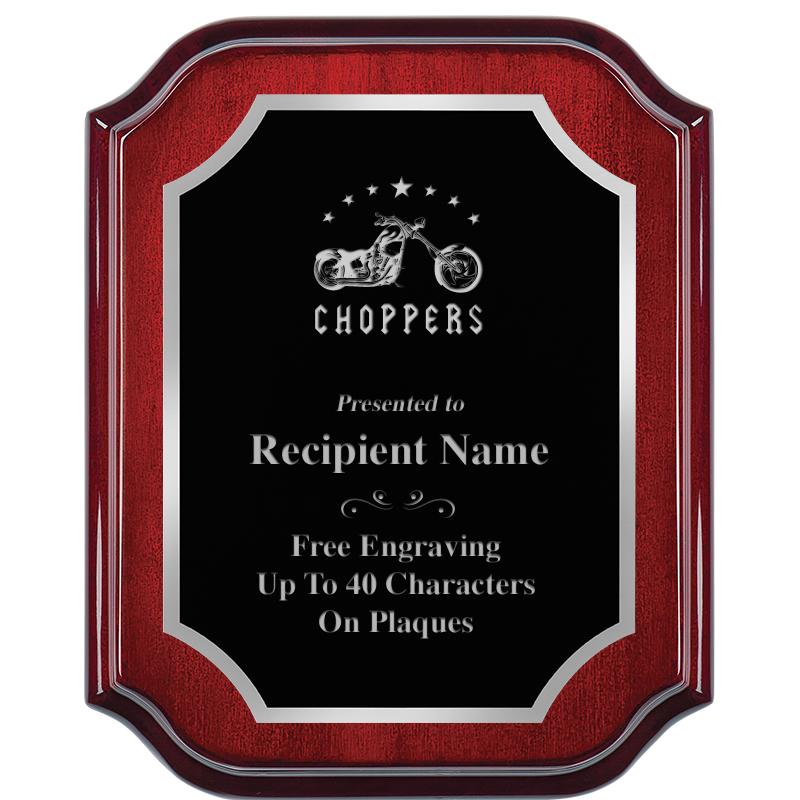 8X10 MAHOGANY LIFETIME SLV PLQ