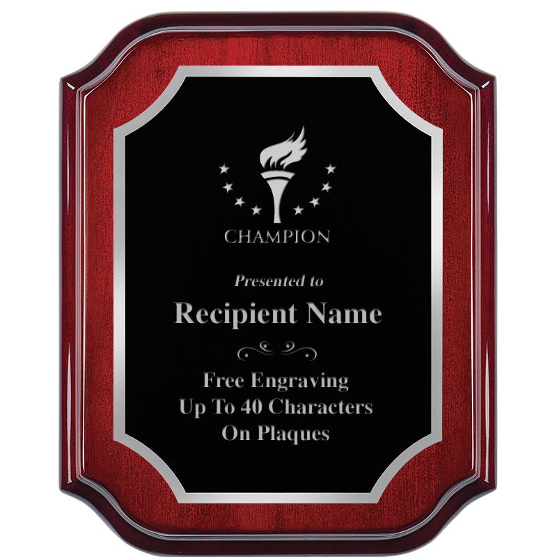 8X10 MAHOGANY LIFETIME SLV PLQ