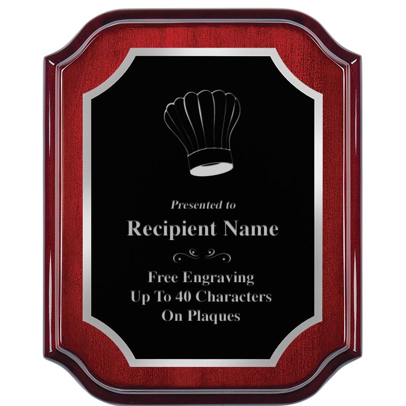 8X10 MAHOGANY LIFETIME SLV PLQ