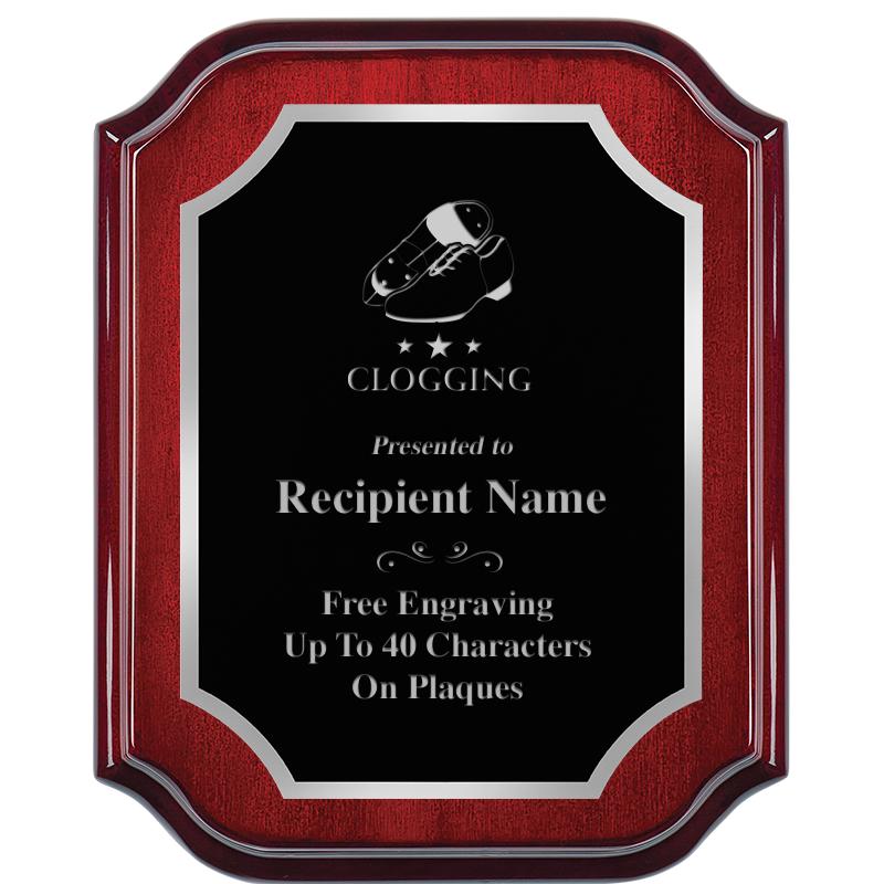 8X10 MAHOGANY LIFETIME SLV PLQ