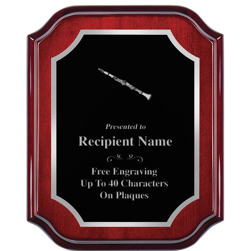 8X10 MAHOGANY LIFETIME SLV PLQ