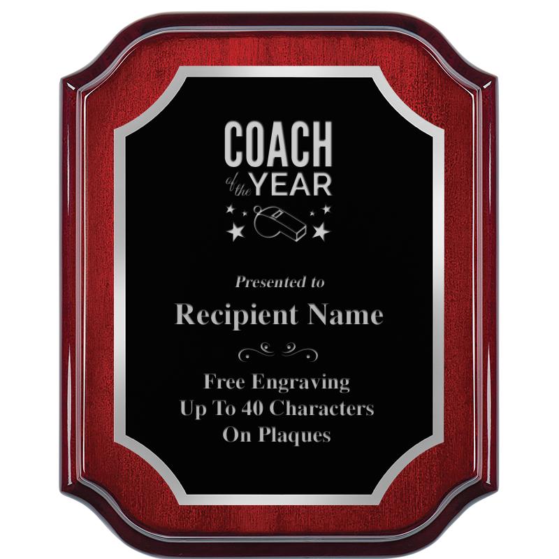 8X10 MAHOGANY LIFETIME SLV PLQ