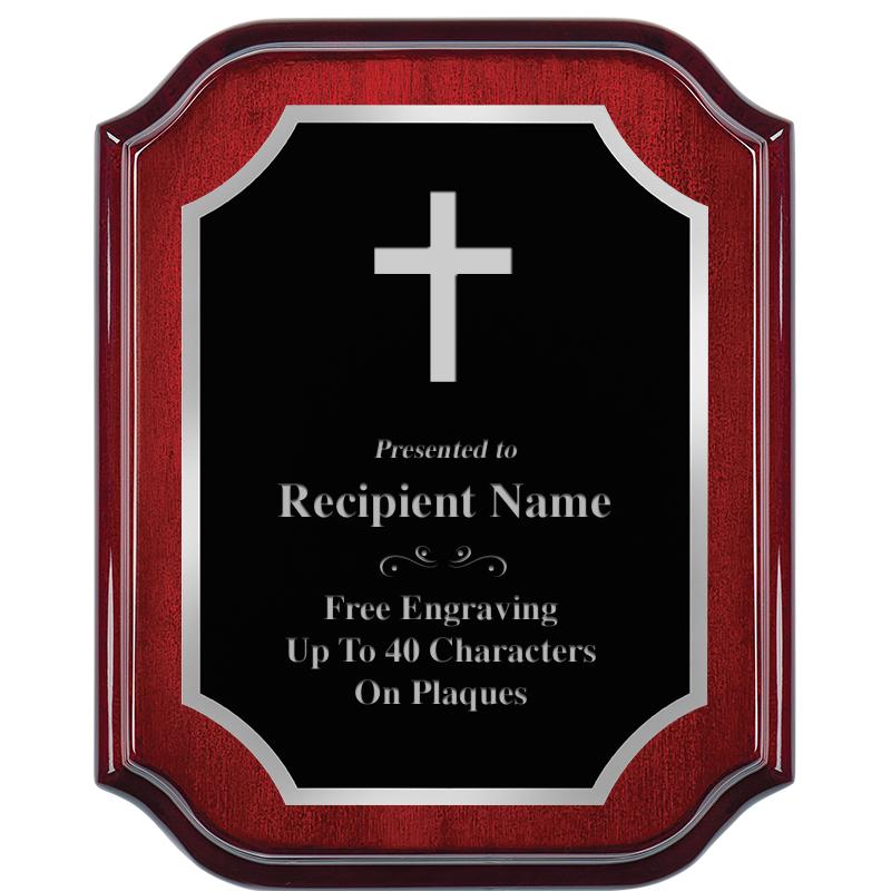 8X10 MAHOGANY LIFETIME SLV PLQ