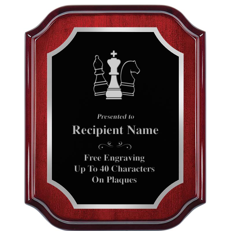 8X10 MAHOGANY LIFETIME SLV PLQ