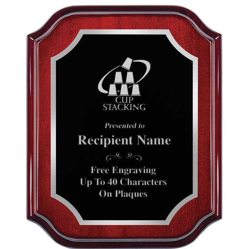 8X10 MAHOGANY LIFETIME SLV PLQ