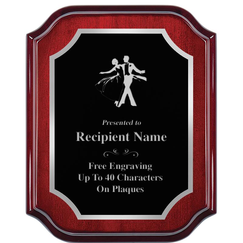 8X10 MAHOGANY LIFETIME SLV PLQ