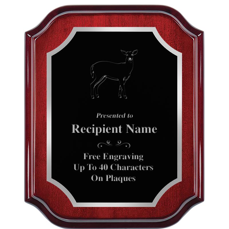 8X10 MAHOGANY LIFETIME SLV PLQ