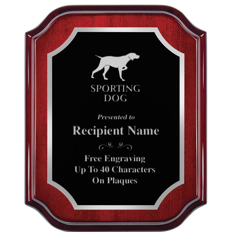 8X10 MAHOGANY LIFETIME SLV PLQ