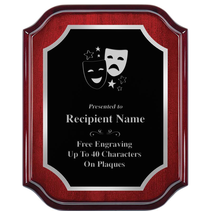 8X10 MAHOGANY LIFETIME SLV PLQ