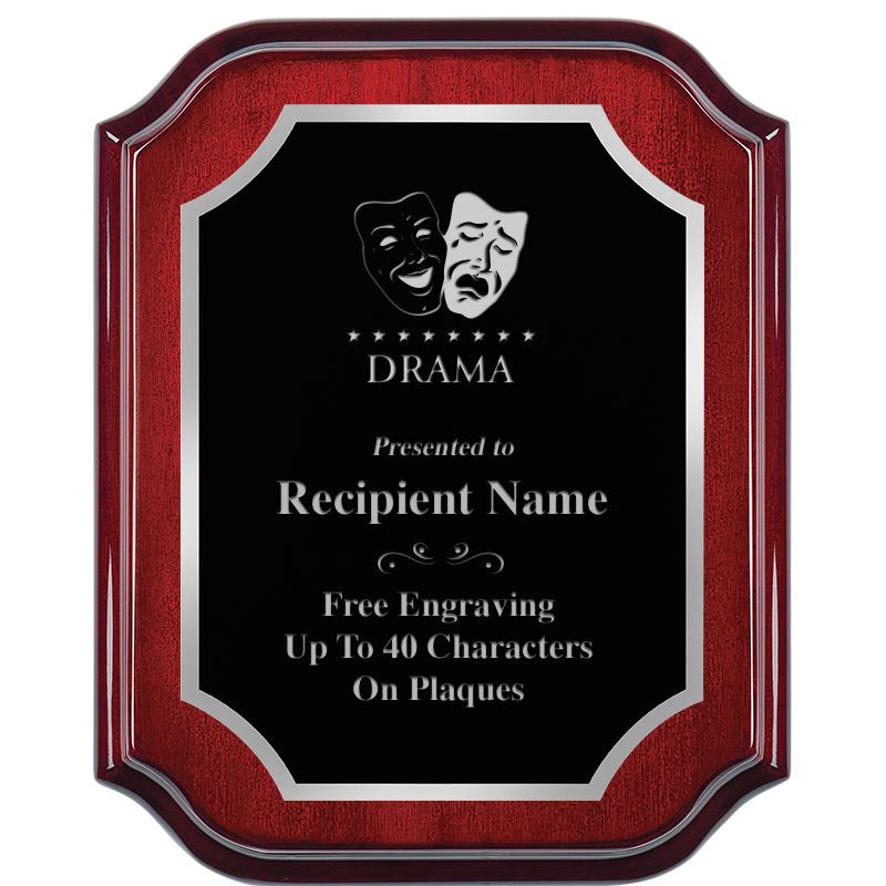 8X10 MAHOGANY LIFETIME SLV PLQ