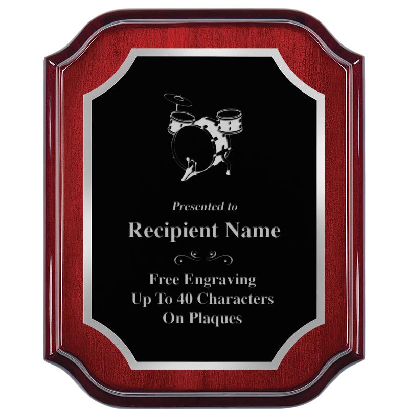 8X10 MAHOGANY LIFETIME SLV PLQ